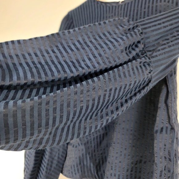 The Fifth Label blue round neck long sleeve blouse size small - Picture 4 of 6